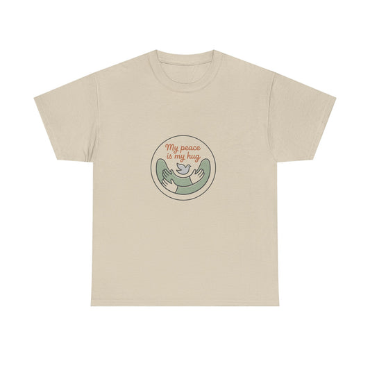 Peace Is My Hug T-Shirt — Cute Sloth Hug Graphic Tee
