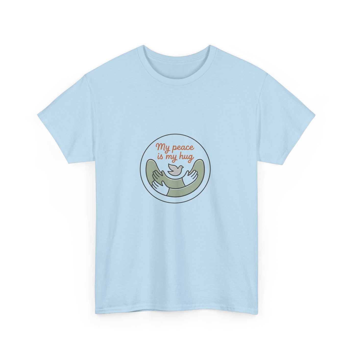 Peace Is My Hug T-Shirt — Cute Sloth Hug Graphic Tee