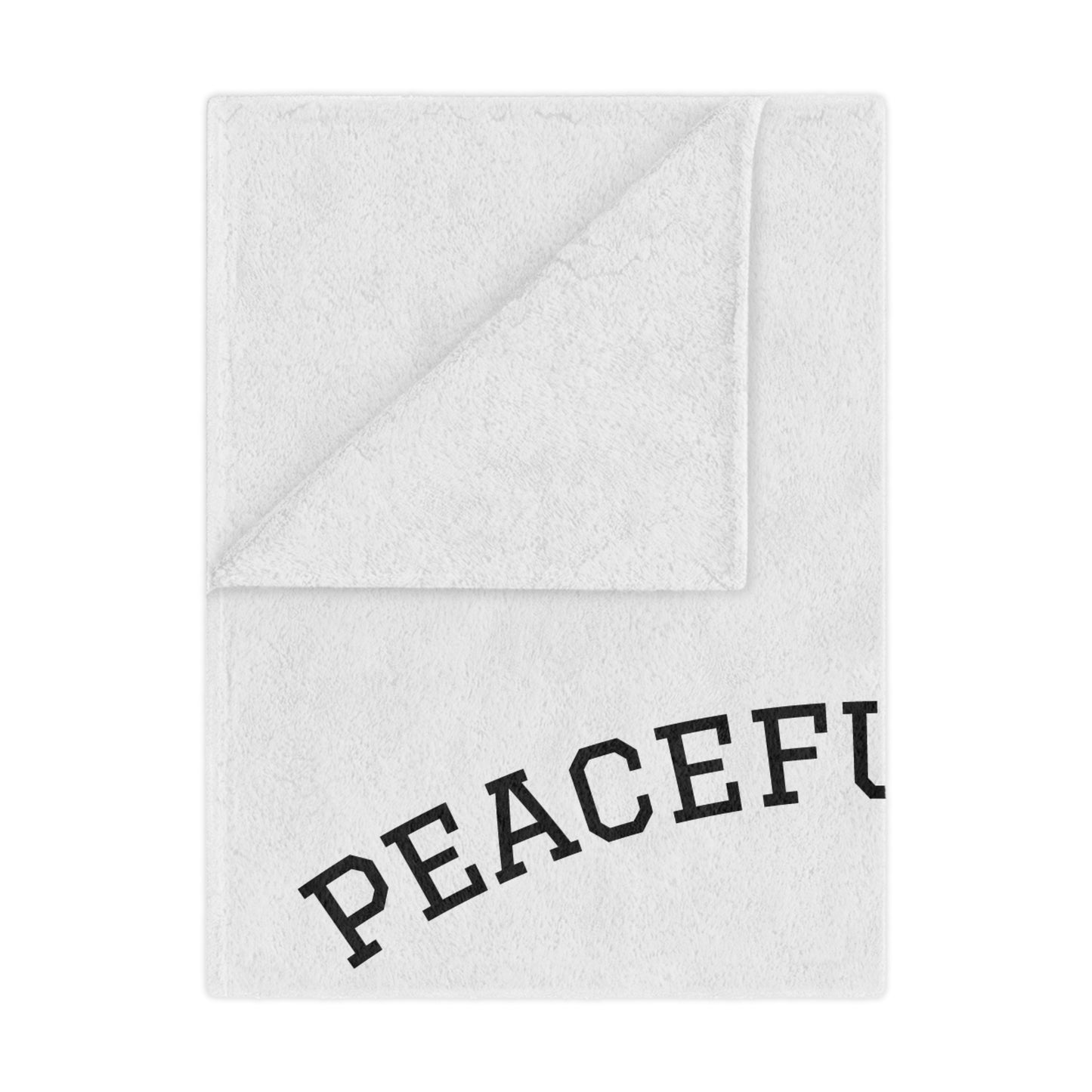 Peacefullness Every Day Minky Blanket — Cozy Minimalist Comfort Throw