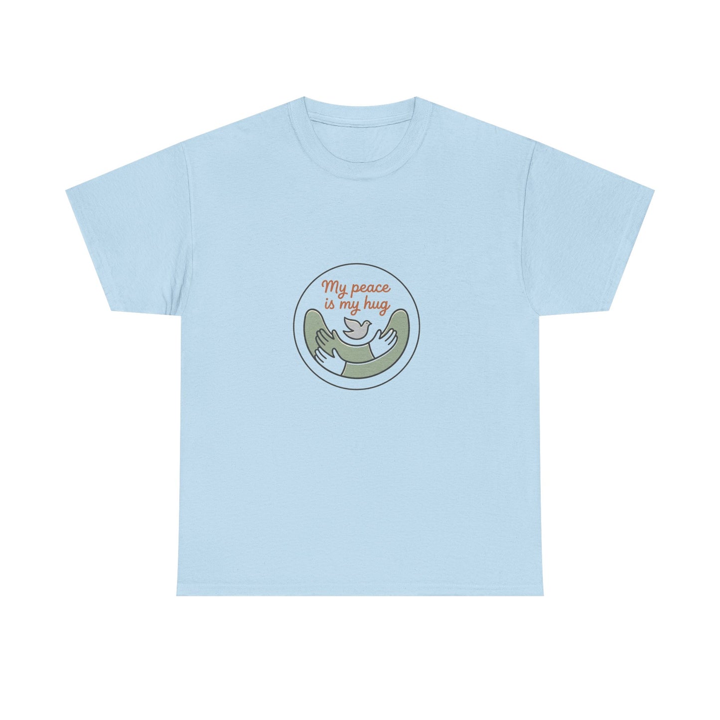 Peace Is My Hug T-Shirt — Cute Sloth Hug Graphic Tee