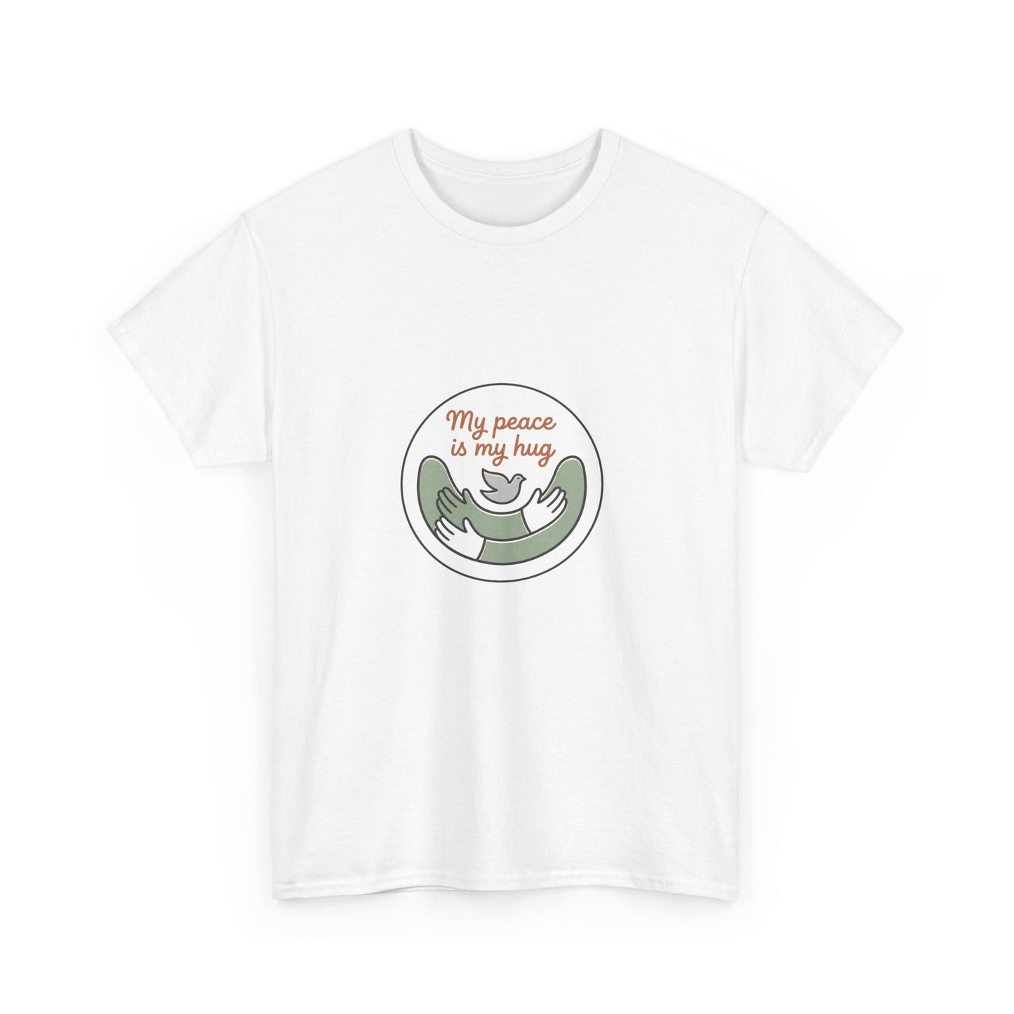 Peace Is My Hug T-Shirt — Cute Sloth Hug Graphic Tee