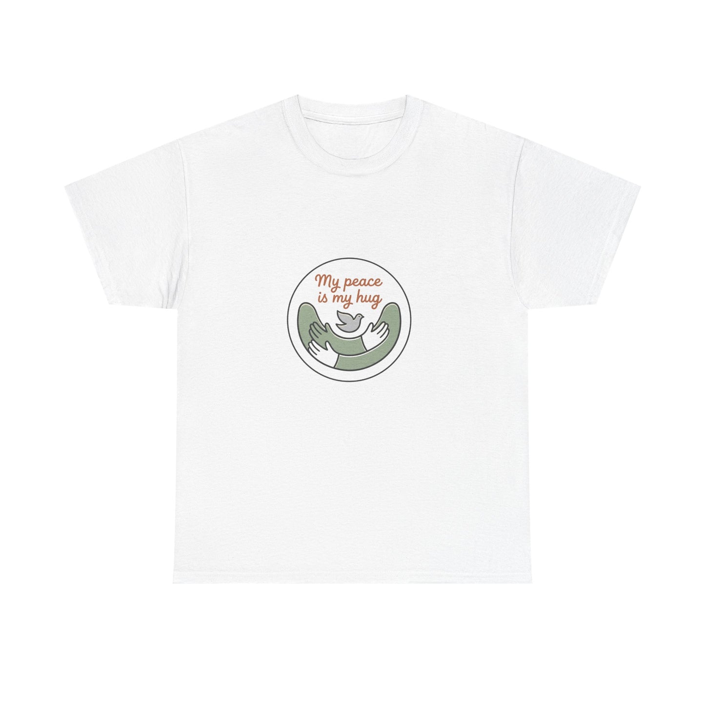 Peace Is My Hug T-Shirt — Cute Sloth Hug Graphic Tee