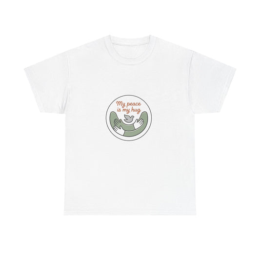 Peace Is My Hug T-Shirt — Cute Sloth Hug Graphic Tee